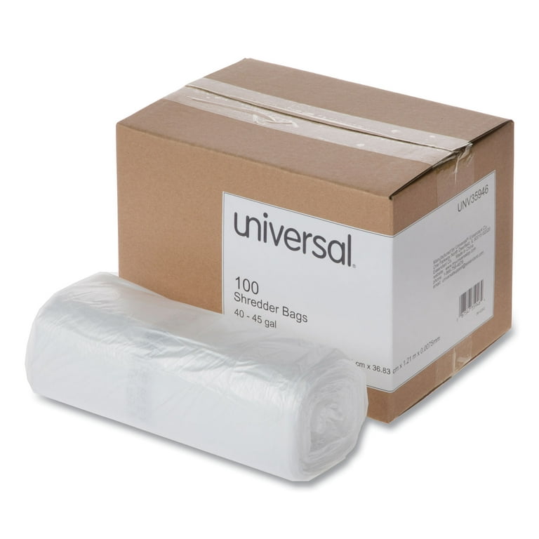 High-Density Shredder Bags, 40-45 gal Capacity, 100/Box High-Density Shredder Bags, 40-45 gal Capacity, 100/Box