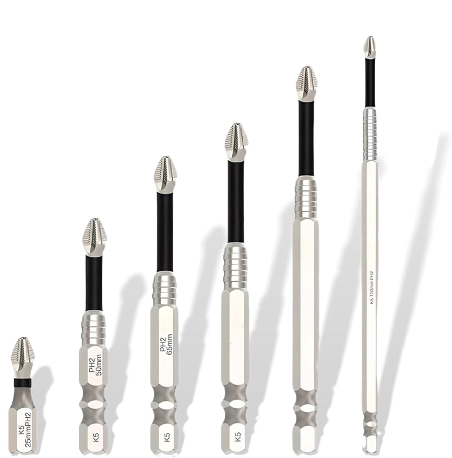Universal High Magnetic Screwdriver Drill Bit Set - Anti-Slip Driver Bit Set for Impact Driver & Electric Drills - Premium Alloy Steel Fixion Tools (9PCS)