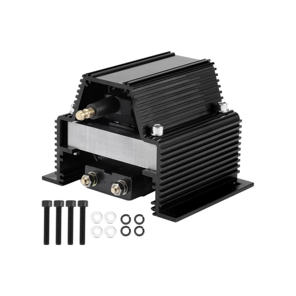 Universal High Output Low OHM Resistance Ignition Coil for V8 for Chevy for Ford for Olds for Pontiac Engines Black Male