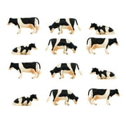 Universal Hobbies 1/32 Black and White Cow 12 Piece Gift Boxed Set