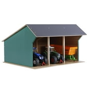 Universal Hobbies 1/32 Large Farm Machinery 3 Bay Shed with High Roof