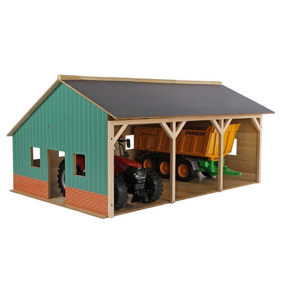 Kids Globe 1/16 Farm Machinery 3 Bay Shed 610340