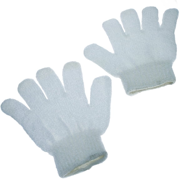 Universal Home Soothing Exfoliating Bath Mitt Shower Accessory - White