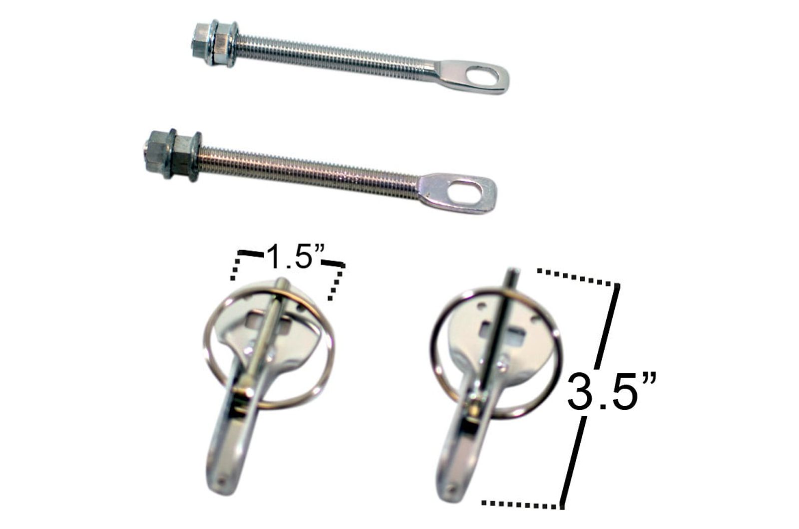 Universal Hood Pins 4 Piece