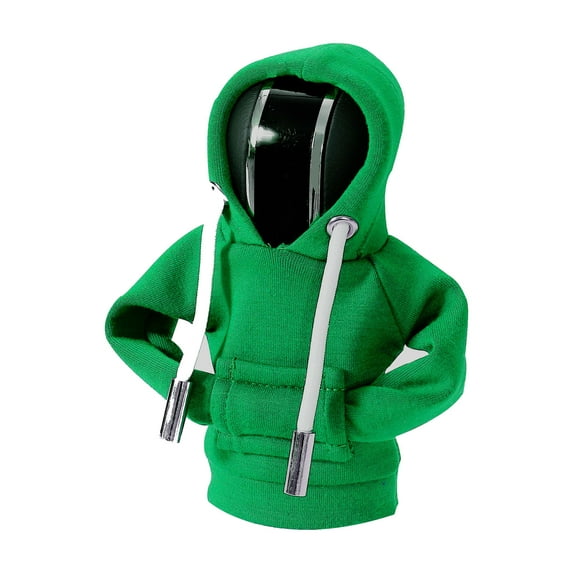 Universal Hoodie Car Shift Knob Cover, Funny Gear Stick Hoodie, Car Shifter Stick Protector Decoration Car Stick Shift Cover, Interior Accessories Cute Gadgets Automotive-Green