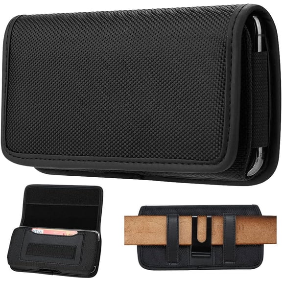 Universal Horizontal Cell Phone Holster Case with Belt Clip for Mobile Phone - XXL