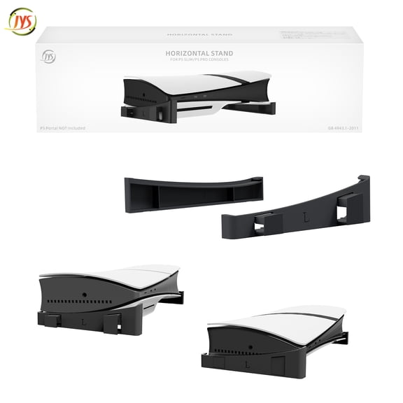 Universal Horizontal Stand for PS5 Pro/PS5 Slim - Non-Slip Storage Holder for PlayStation 5 Disc & Digital Editions, Easy Installation Gaming Console Bracket