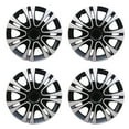 thumbnail image 1 of Universal Hubcap 15 Inch ABS Tire Trim Cover, Pack of 4 Hubcaps Car Accessory, Silver, 1 of 7