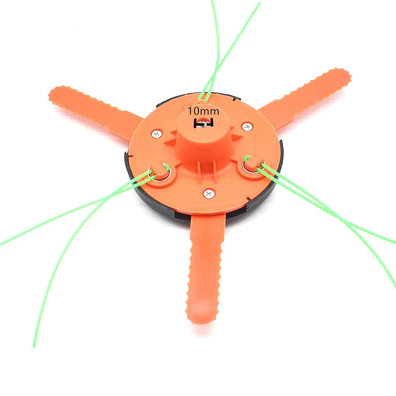 Universal Hybrid String and Bladed Trimmer Head Replacement Garden Tool
