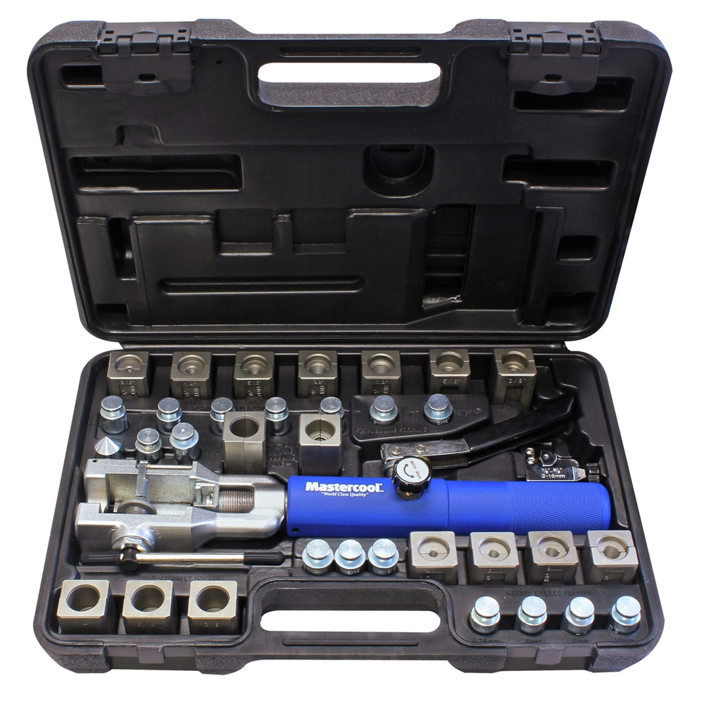 Universal Hydraulic Flaring Tool Set W/ GM Transmission Cooling Line Dies and Adapters - image 1 of 2