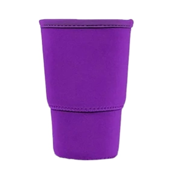 Universal Iced Coffee Sleeve - Upgraded Double Wall Reusable Stainless Steel Holder Sleeves Insulator for Cold Drinks Fits Small Medium Large Cup 500ml