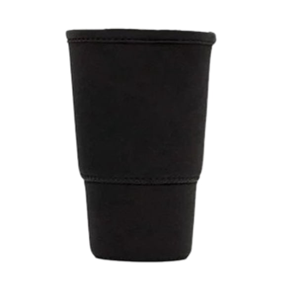Universal 500ml Iced Coffee Sleeve, Double Wall Reusable Insulator Holder, Cold Drink Cup Sleeve for Beverage Cups Bottles, Condensation Resistant, Black