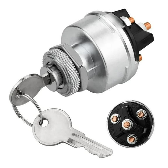 Universal Ignition Key Starter Switch W/ 2 Keys For Most D3P7 Tractor