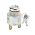 Universal Ignition Switch Lock Cylinder with Keys Aluminum Alloy