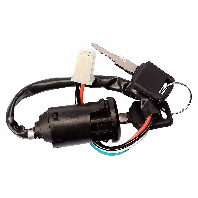 Universal Ignition Switch with Keys, Start Ignition Lock for Quad Bikes, Honda, Yamaha, Suzuki, ATV Motorcycle Parts, Easy Installation