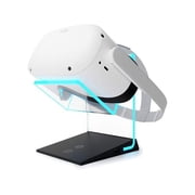 Universal Illuminated VR Stand USB A Charger Port for Oculus Quest 2 & 1 (Charge Cable not Included) Meta, HTC Vive, Rift-s, Go, Cosmos, PSVR, Index All VR Headsets | Aura