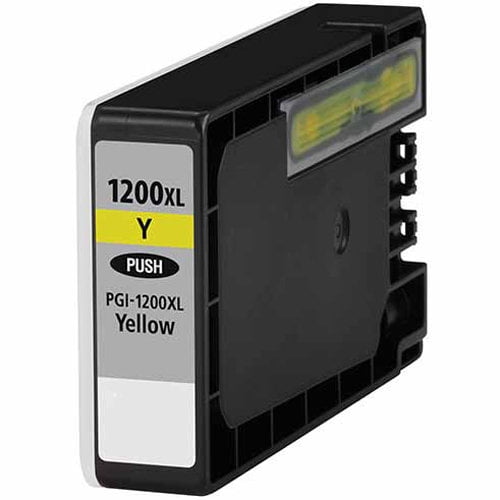 Universal Inkjet Compatible Cartridge for Canon PGI-1200Y XL, High-Capacity Yellow