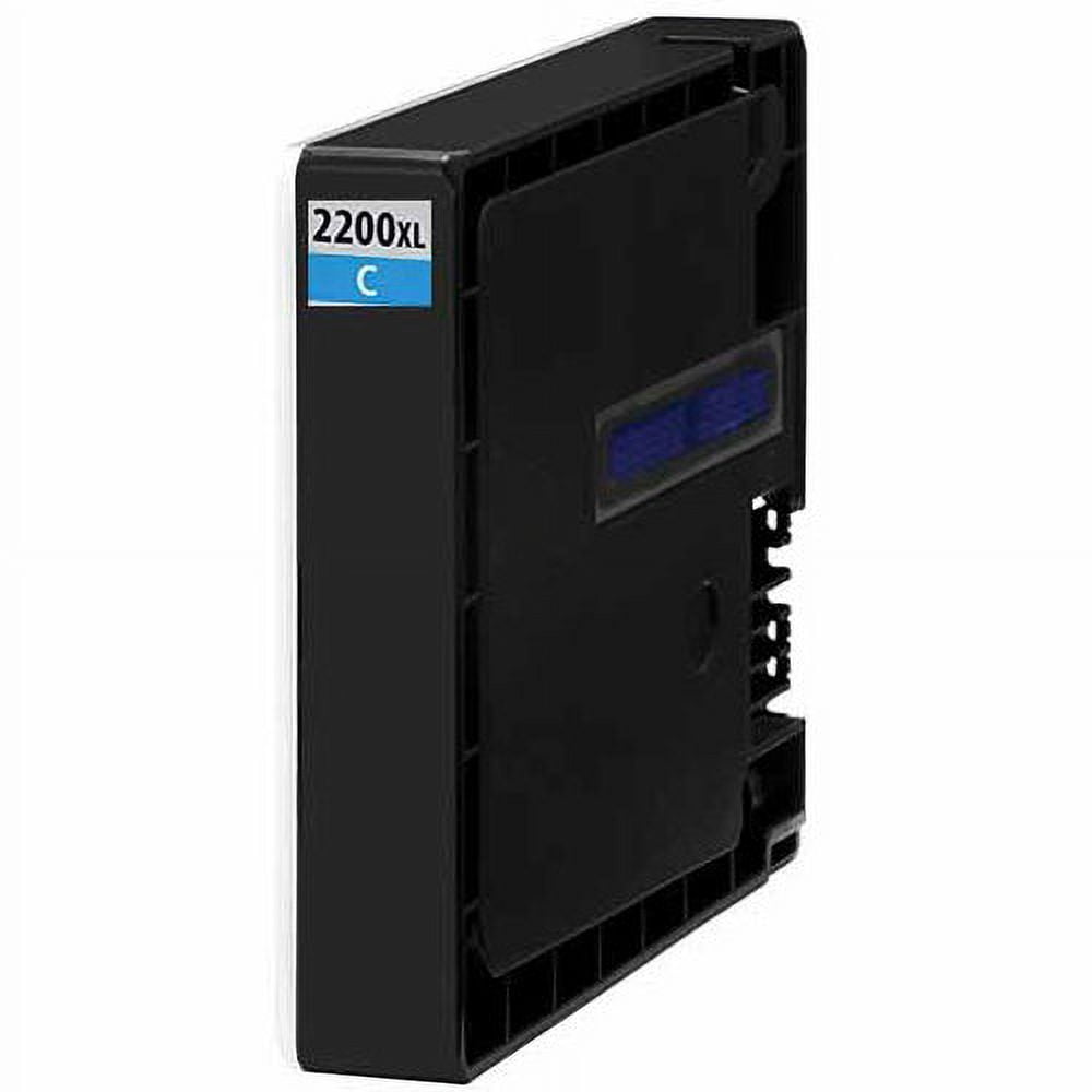 Universal Inkjet Compatible Cartridge for Canon PGI-2200C XL, High-Capacity Cyan