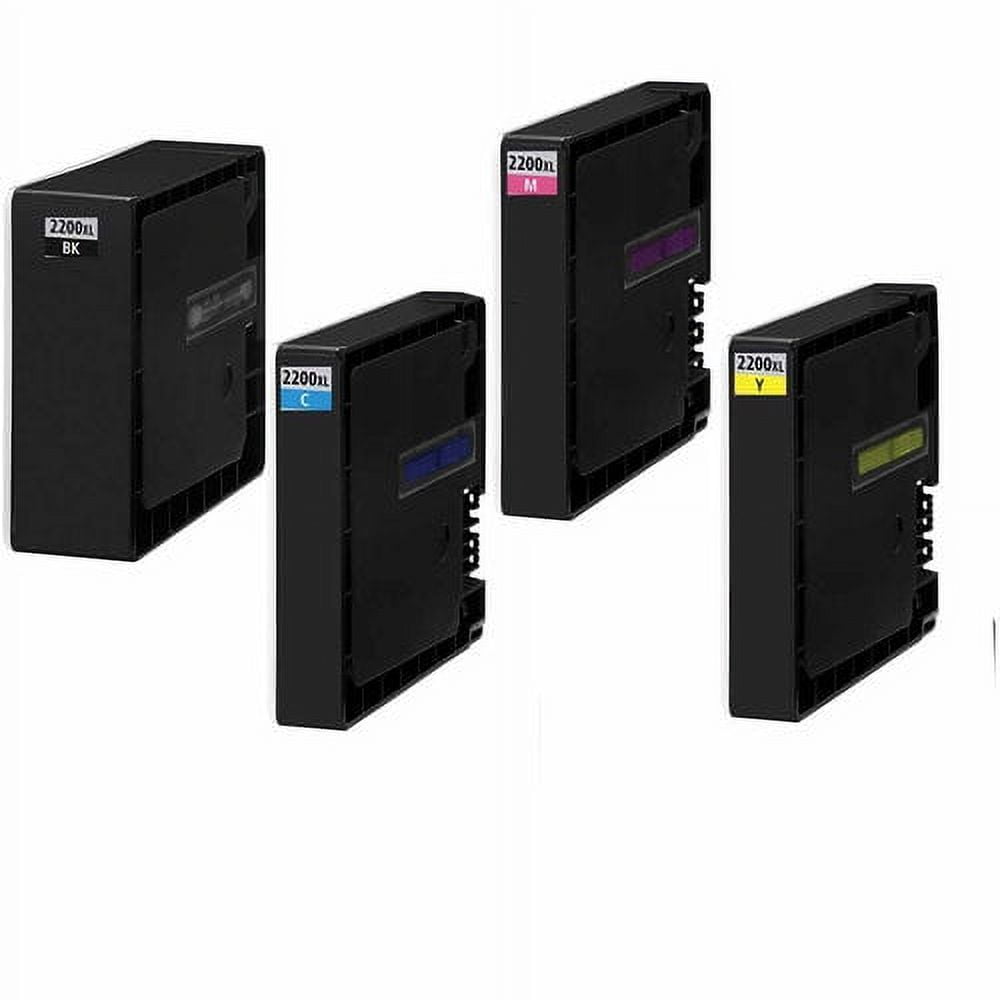 Universal Inkjet Compatible Multipack for Canon PGI-2200 XL, 4-Pack