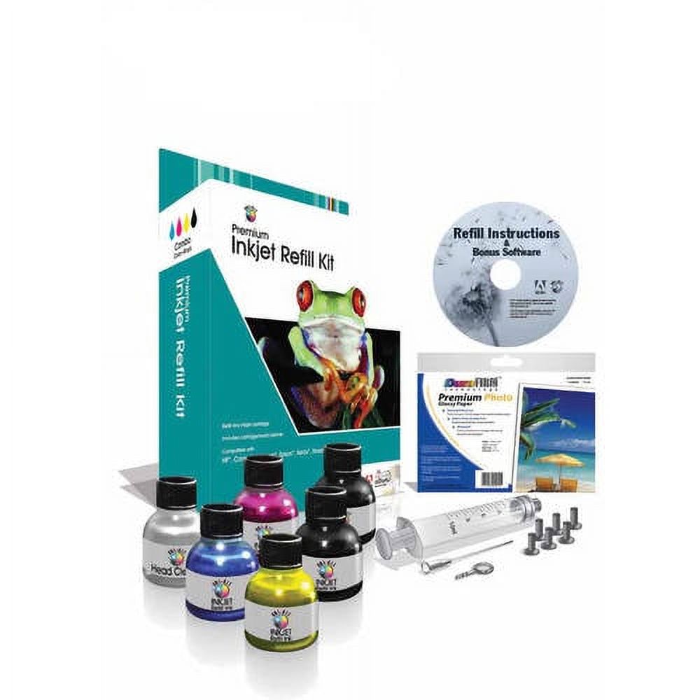 Universal Inkjet Ink Refill Kit, 4-Color, Black, Color - image 1 of 1