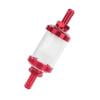 Universal Inline Gas Fuel Filter for Motorcycle Scooter ATV Dirt Bike Reusable Gasoline Cup Clear Red
