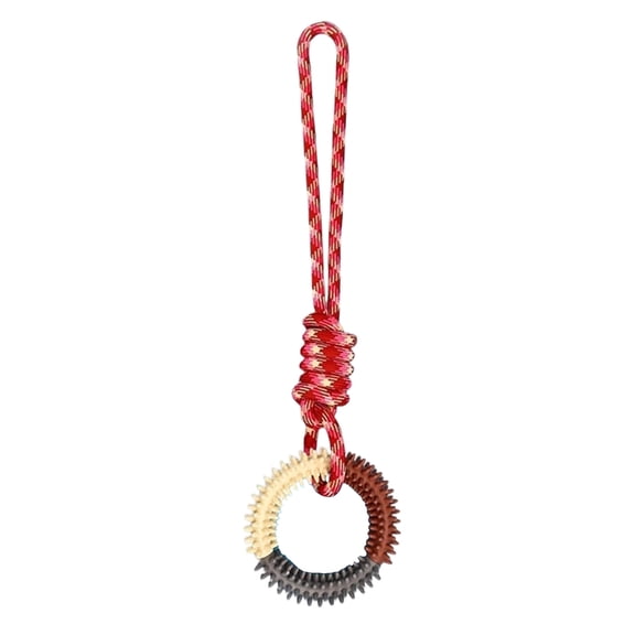 Universal Interactive Training Pet Toy Ring, Long-Lasting TPRA Floating Fitness Ring for Large Dogs Fetch and Play with Rope, Multicolor