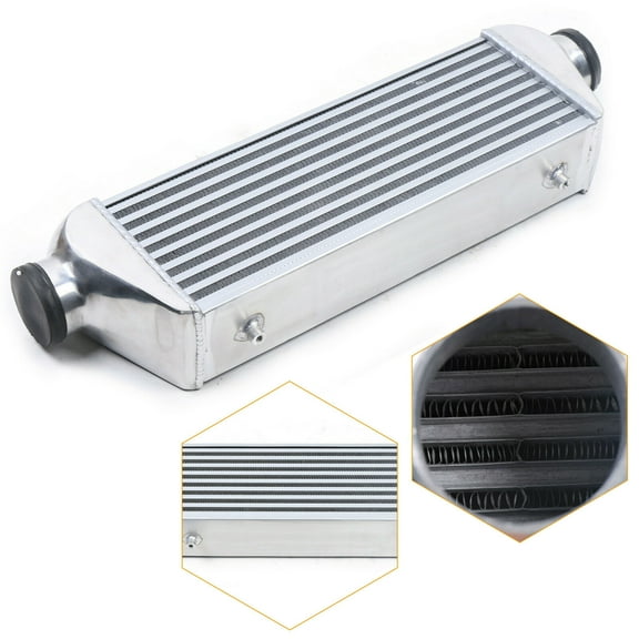 Universal Intercooler 27x7x4 3" INLET AND OUTLET Tube + Fin Kit 4" Core 5~50PSI 3" Universal Intercoole INLET AND OUTLET Tube and Fin 27x7x4 Aluminum SALE 27x7x4 Inch Intercooler 3" I/O Delta&Fin
