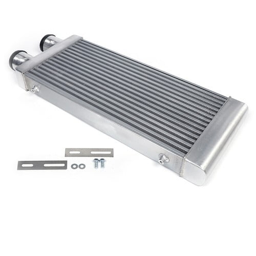 Universal Intercooler, 31''x13''x3" Front Mount Intercooler 3'' Inlet & Outlet Universal Aluminum Turbo Intercooler with for Turbo Charger System (31''x13''x3" 3")
