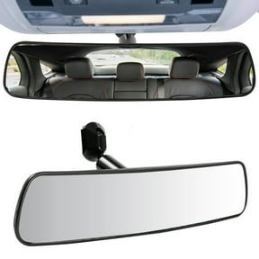 Universal Interior Car Rear View Mirror Wide Long Adjustable Adhesive Kit 10 Inch