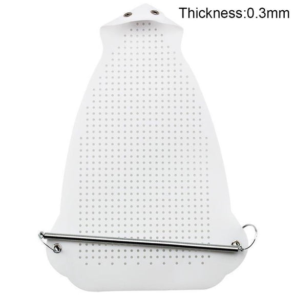 Universal Iron Protector Non-Stick Ironing Plate Cover Prevents Burns, Sticking Shine on Clothes Fits Most Steam/Dry Irons, Easy -On Installation for Safe Pressing Improved Ironing Results
