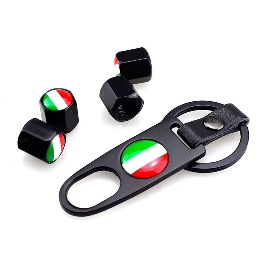 Universal Italy flag Tire Cover And Belt Buckle Key Chain
