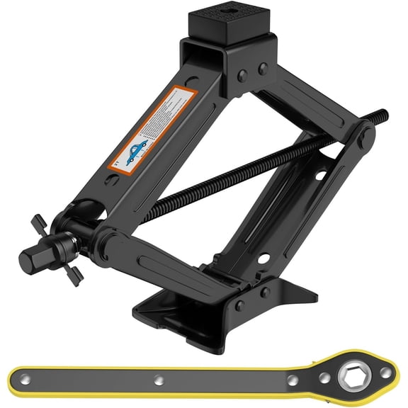 Universal Jack Kit Scissor Jack for 2 Ton Spare Tire Changing Kit,Portable Tire Jack Repair Kit with Lug Wrench, Lifting Jack for Auto/SUV/MPV