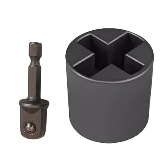 Universal Jack Socket Adapter for Hand Drill & Electric Wrench - Heavy Duty Car Jack Converter for Easy Tire Change Tool