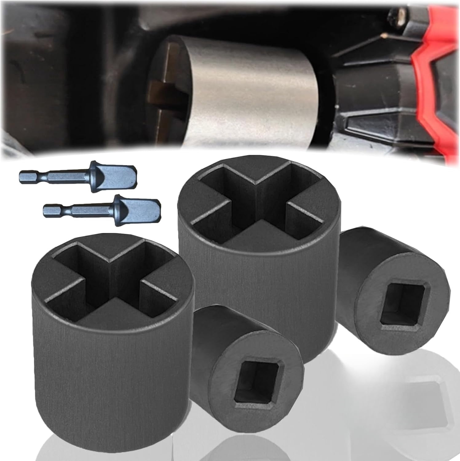 Rust Adapter Universal Jack Socket Adapter for Hand Drill, Rust-Resistant Steel ...