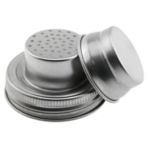 Universal Jar Shaker Lids Stainless Steel Shaker Lids For Jars Seasoning SShaker Top For Pepper Kitchen Cooking Mixer Bar Compatible