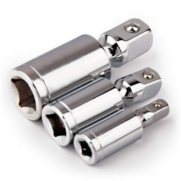 Universal Joint Swivel Socket Adapter Extension Bar Drive Converter 1/4 3/8 1/2 Head Chrome Vanadium Steel Auto Repair Tools 1/2 Inch Fangkenuo