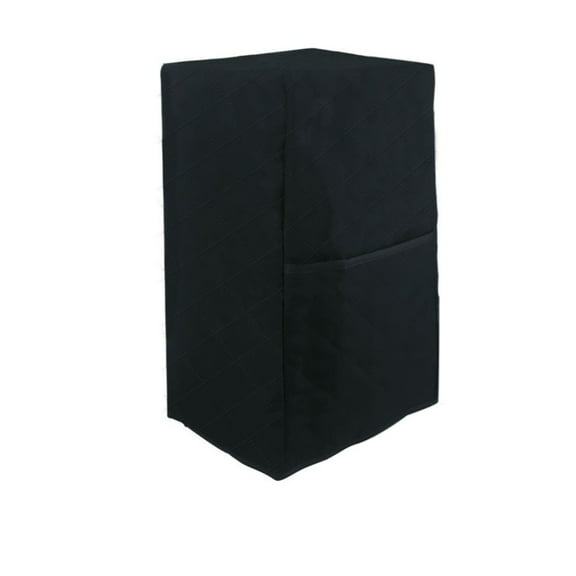 Universal Juicer Blender Cover With Storage Pocket For Noise Reduction And Dust Protector Black Quilted Fabric Shield