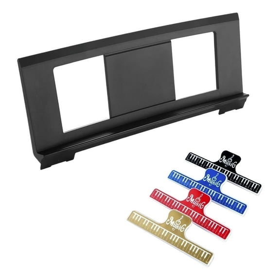 Universal Keyboard Sheet Music Stand, Compatible with Digital Pianos, Stable & Durable Score Holder with 4 Clips (18.7 Inch)