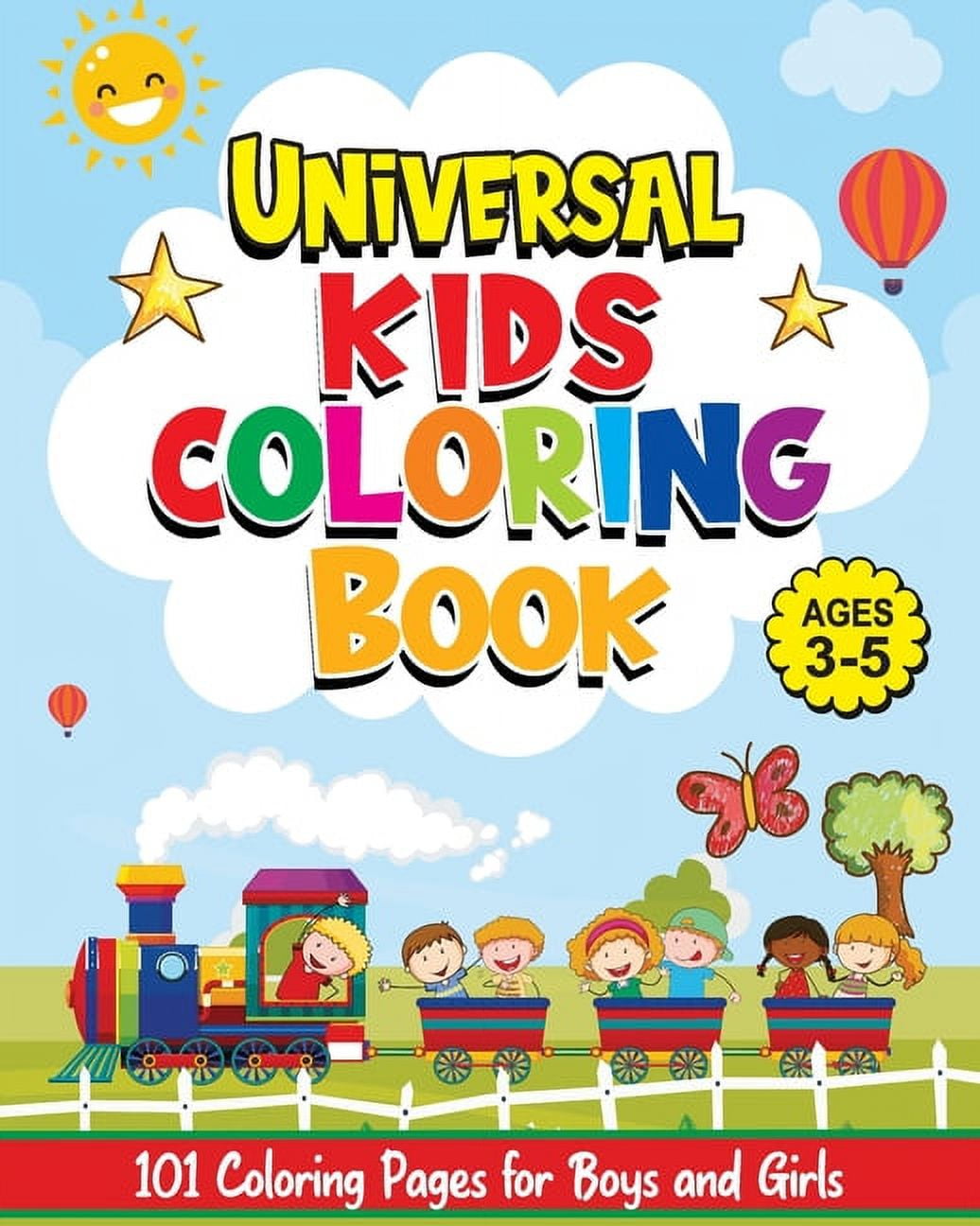 Universal Kids Coloring Book: 101 Coloring Pages for Boys and Girls [Book]