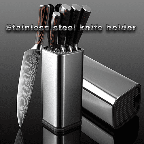 Fish Hunter 5 Piece Stainless Steel Knife Block Set YL8B0829BP17B