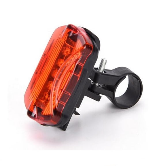 Universal LED Bike Tail Light Seat Post Mount 6-Flash Modes AAA Battery Powered