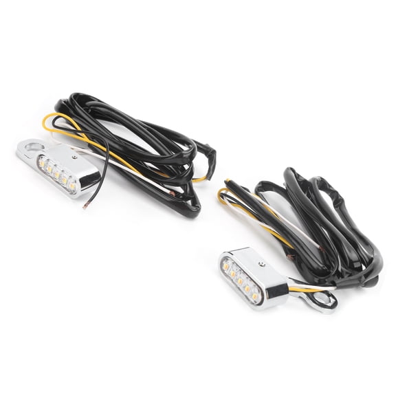 Universal LED Turn Signal Light DC12V Waterproof Amber Indicator Flasher Lamp for Motorcycles (3.9 inches / 10.0 cm)