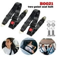 thumbnail image 1 of Universal Lap Seat Belt,KEPEAK Retractable 2 Point Safety Seat Belt Straps Car Vehicle Adjustable Belt Kit,Black, 1 of 10