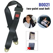 Universal Lap Seat Belt,Kepeak Retractable 2 Point Safety Seat Belt Straps Car Vehicle Adjustable Belt Kit,Black