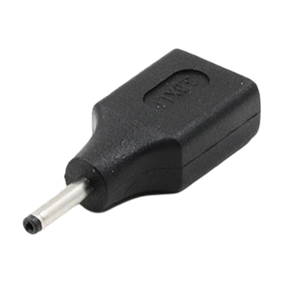 Universal Laptop Power Adapter Tip USB Female Connector Head for Various Notebook Models and Brands Black