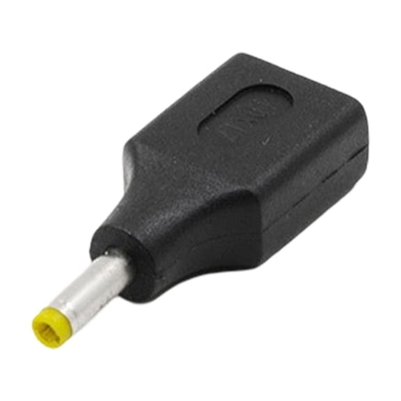 Universal Laptop Power Adapter Tip USB Female Connector Head for Various Notebook Models and Brands Black