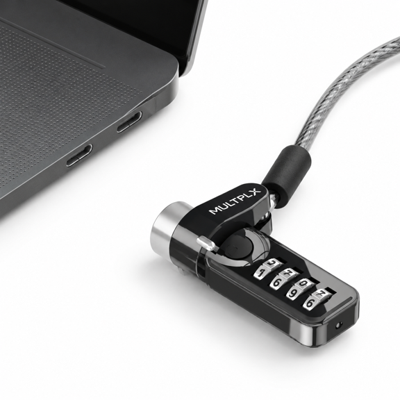 Universal Laptop Security Lock for Devices with 3.5mm Audio Port, 1.7m Cut Resistant Steel Cable