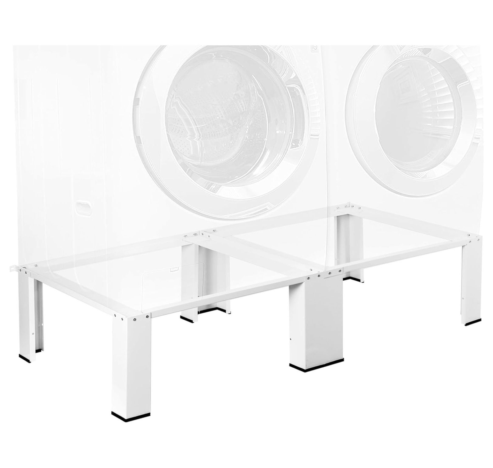 Universal Laundry Dual Pedestal for Washer and Dryer Set, Washing Machine Stand, Dryer Base