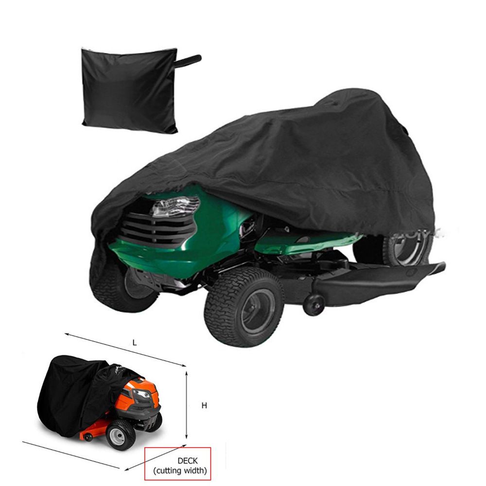 Mower Rake Cover Size Universal Lawn Mower Cover | 210D Oxford Fabric cloth PU coated with ...