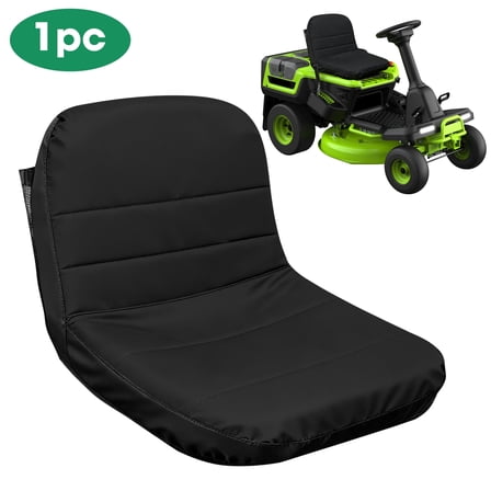Universal Lawn Mower Seat Cover, EEEkit Lawn Mower Tractor Seat Cover with Pocket Fit for Most Tractor Seats, Black